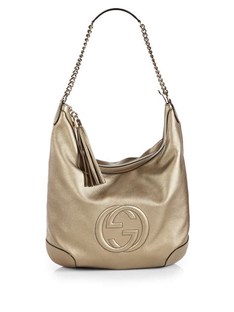 gucci soho leather shoulder bag gold|cheapest gucci soho bag.